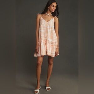 NWT Anthropologie Maeve Sleeveless Flounce Swing Mini Dress, Size M